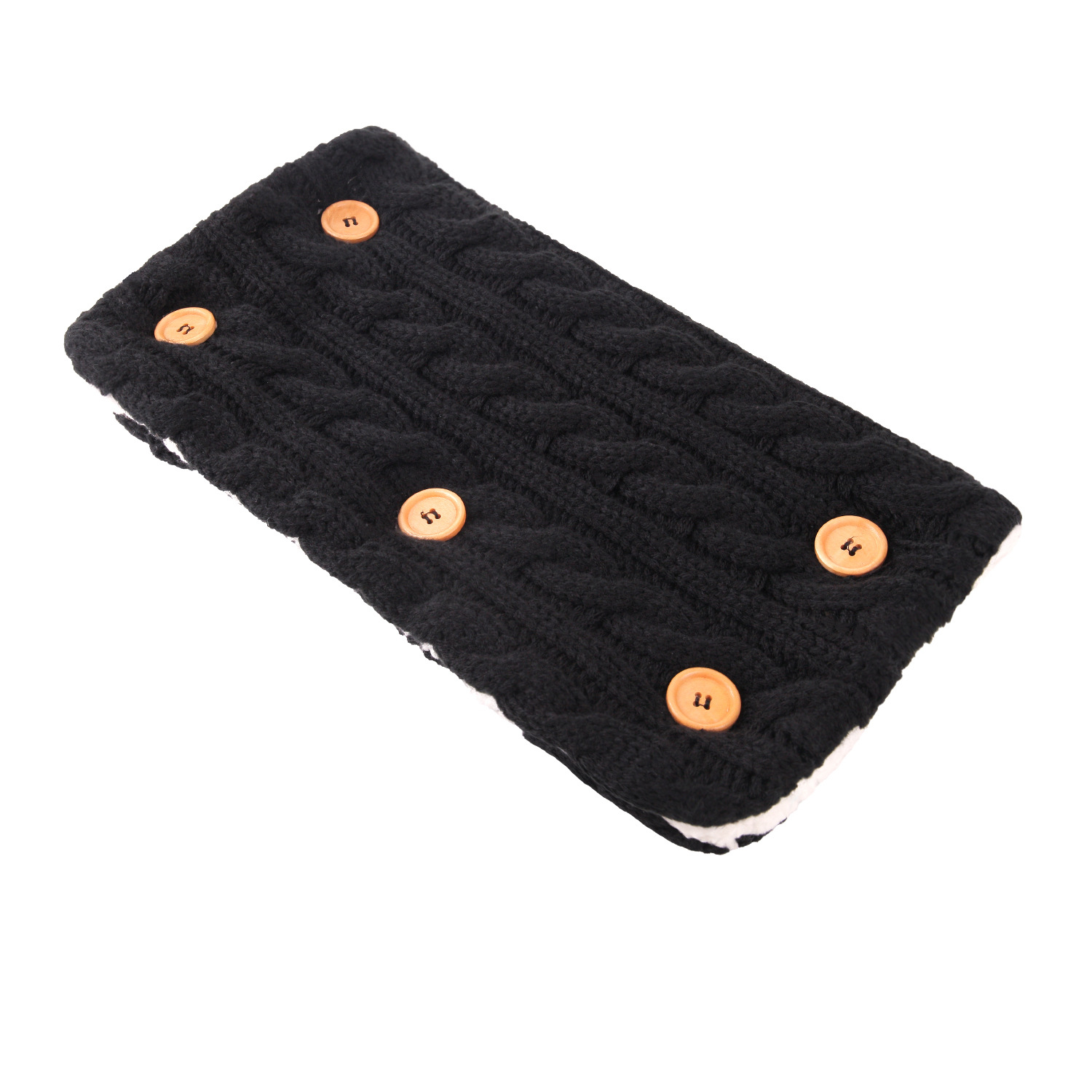 Picture of Wool Knitted Velvet Thickeneded Button Sleeping Bag, Warm and Anti-Jump Sleeping Bag, Baby Outdoor Stroller Sleeping Bag