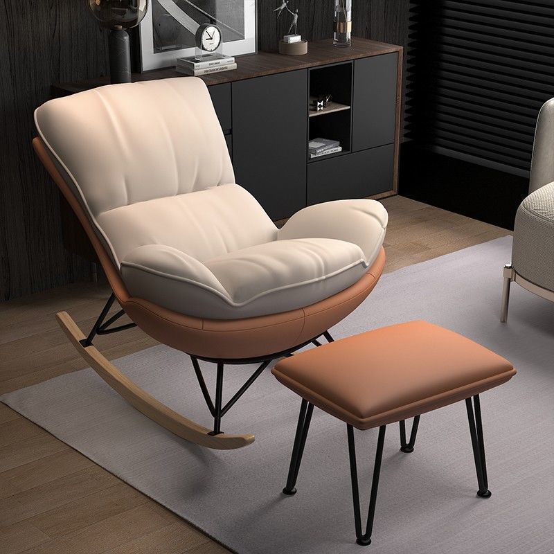 Light luxury rocking chair, lounge chair, lazy leisure, home rocking chair, living room, bedroom balcony, single snail chair, sofa