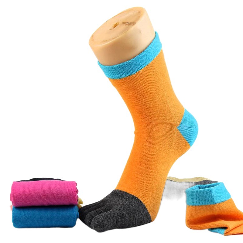 Five-finger Shu socks cotton thread five-finger socks cotton five-toe socks wholesale anti-season sweat absorption processing