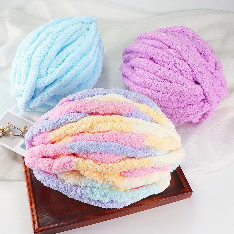 Picture of Cat Tail Yarn Icelandic Wool Thick Line Slippery Line Extra Thick Ice Strip Wool Scarf Cap Sub-line Baby Line Half Jin