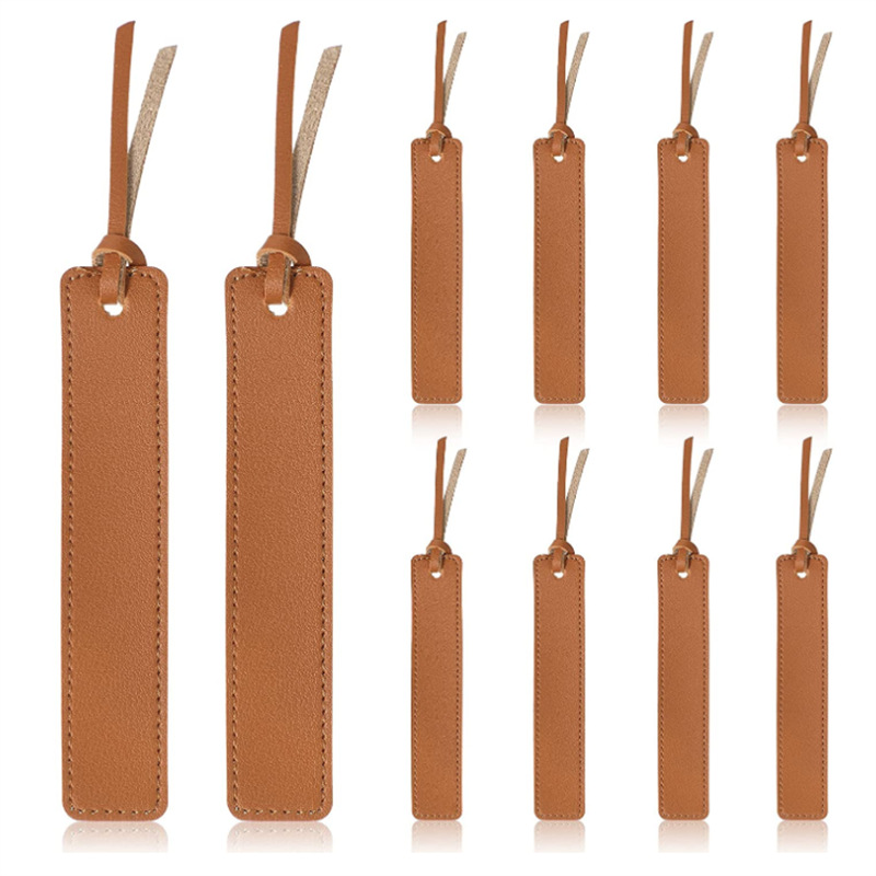 Cross-border leather bookmark notepad Mark cultural and creative products page clip in stock Amazon same bookmark