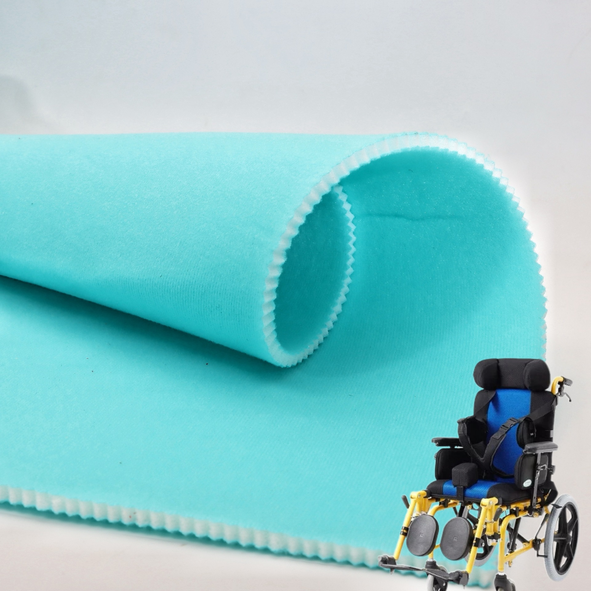 Brushed fabric, double-sided composite sponge fabric, sofa protector, rehabilitation supplies, helmet inner lining, flannel fabric, sponge composite fabric