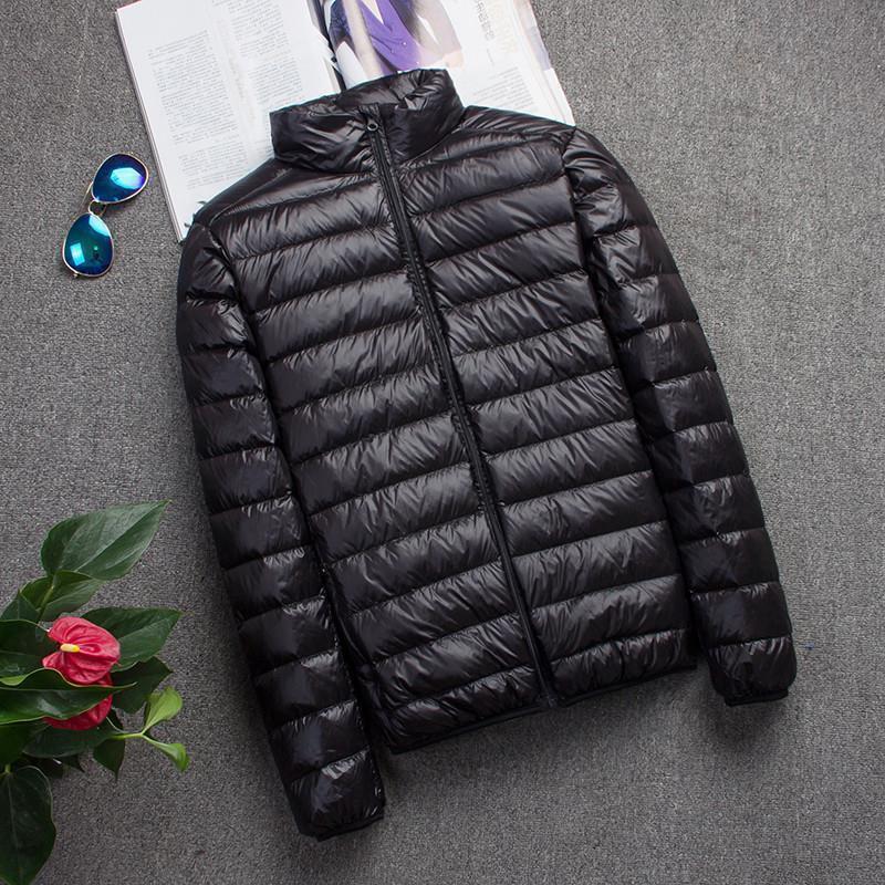 Picture of 2022 autumn and winter new lightweight down cotton-padded jacket men's hooded stand collar short size lightweight young and middle-aged men's coat