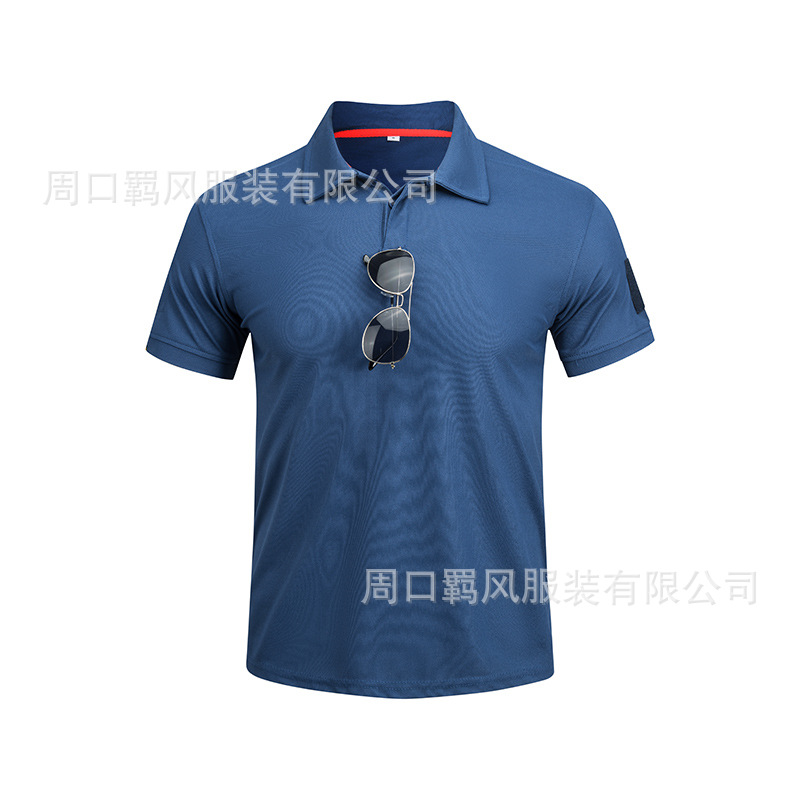 Picture of Jifeng Round Neck Quick-Drying Short-Sleeved Men's Summer Tactical Outdoor Quick-Drying Clothing with Flap Pocket Pantss Quick-Drying Sportswear T-Shirt
