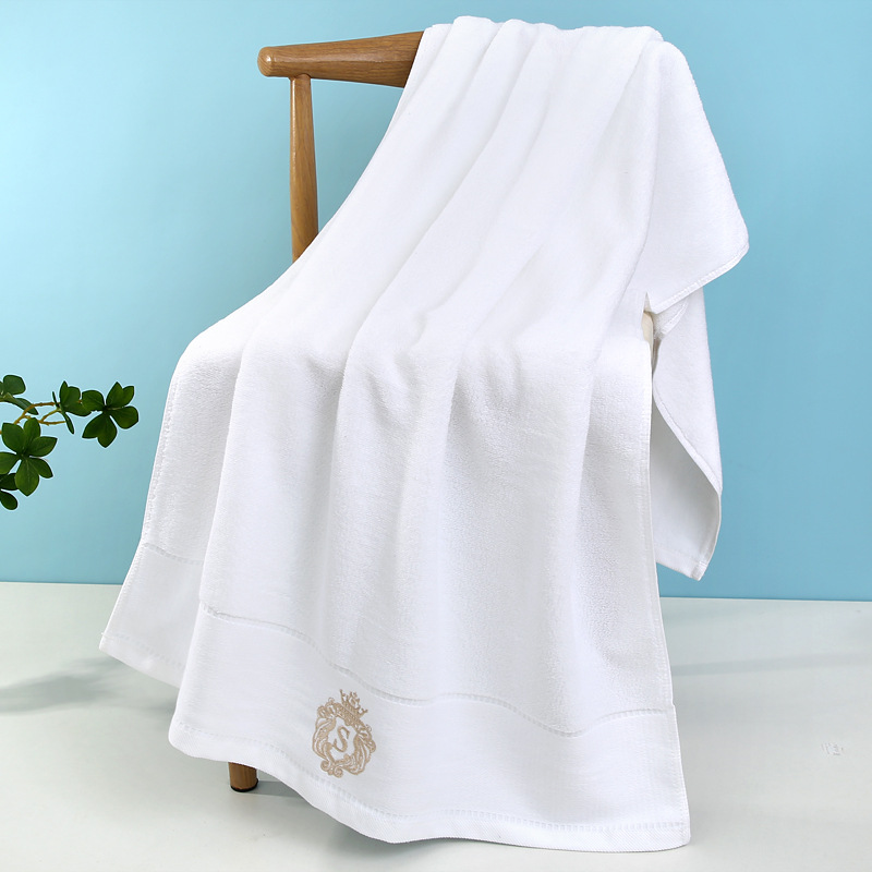 Picture of Business gifts towel wholesale cotton thickened foreign trade adult bath towel household do not drop hair embroidery logo custom