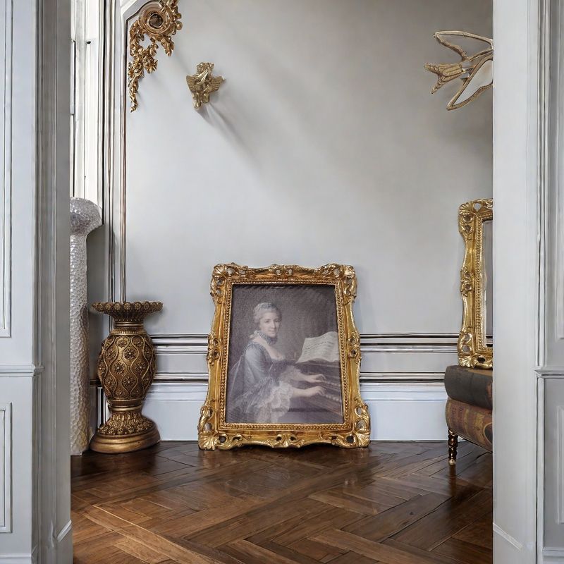 Picture of Living Room Bedroom Retro Photo Frame Ornaments Decorative Painting Light Luxury Wall Hanging Picture Frame Wholesale Special Layout New Hanging Painting