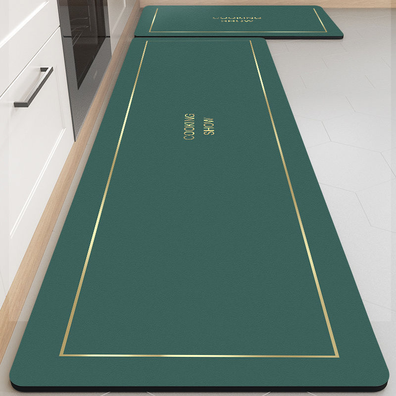 Picture of Soft Diatom Mud Kitchen Mat Oil Absorption Cleaning-Free Household Dirt-Resistant Water Absorption Wear-Resistant Soft Mat Scrub Long Mat