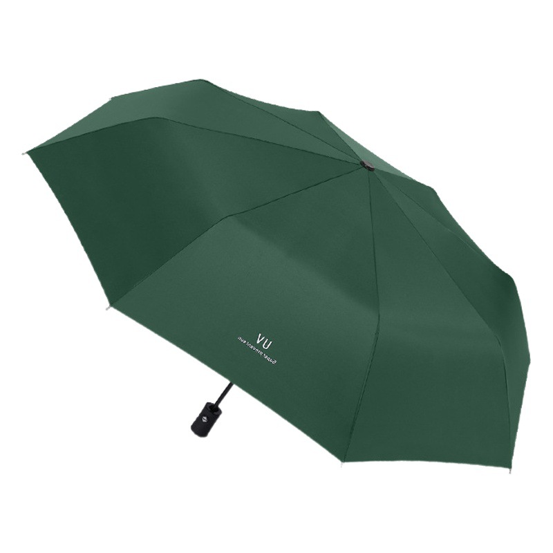 Full-automatic rain and shine dual-purpose umbrella men's and women's folding umbrella reinforced sunscreen large number wholesale advertising umbrella custom logo