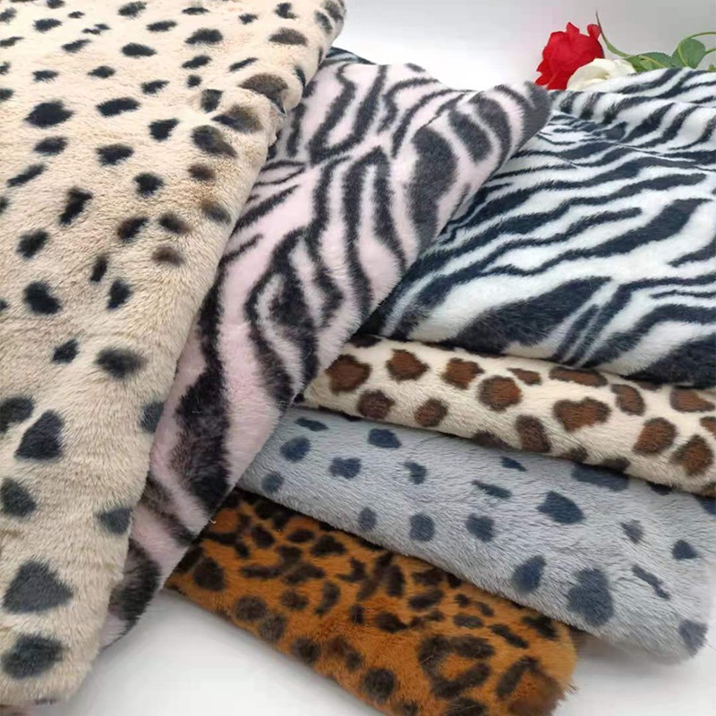 ins imitation otter rabbit fur fabric leopard print imitation animal pattern fur fabric faux fur background fabric scarf clothing vest