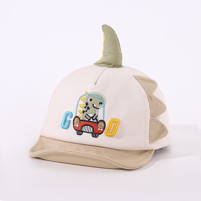 Picture of Baby hat spring and autumn male baby peaked cap cute cartoon spring thin boy soft brim children baseball cap