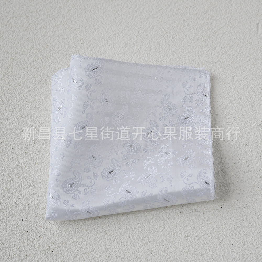 Picture of Men's suit small square scarf factory wholesale fashion polyester fashion accessories vintage embroidery pattern pocket towel men's clothing