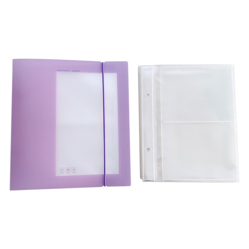 Korean Goo Card Set Storage Book Transparent Insert Loose-leaf Photo Album Postcard Photo Sticker Storage Book