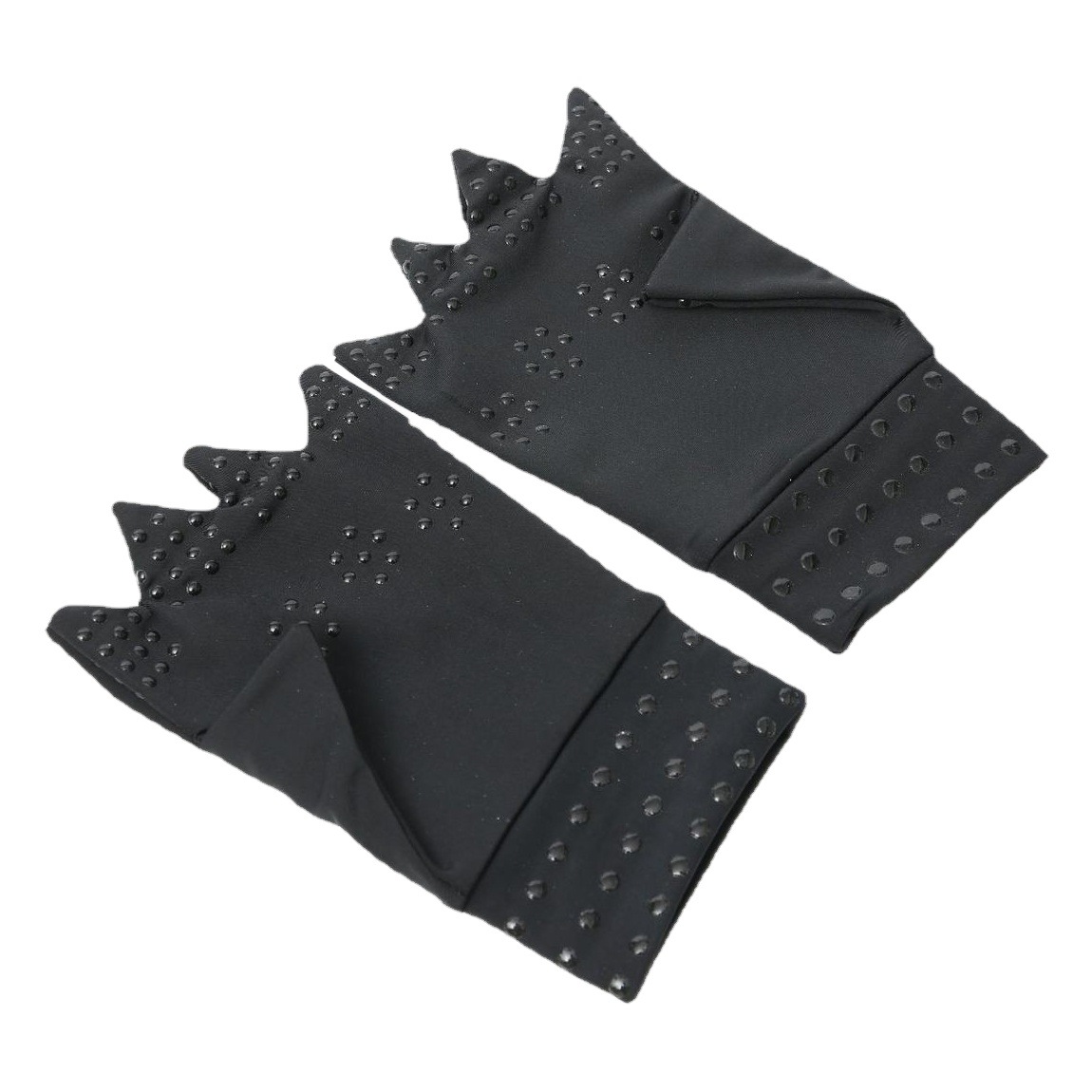Black pressure gloves with point non-slip nylon gloves outdoor sports cycling fitness elastic joints manufacturers wholesale