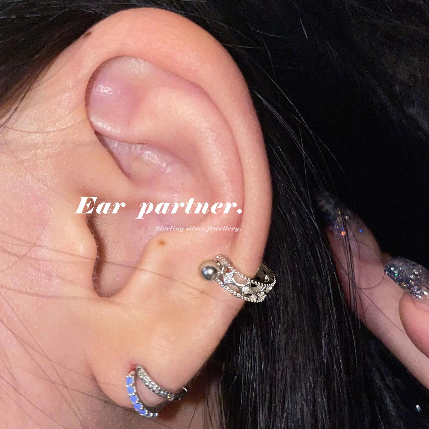 Earrings 2022 New Fashion Silver Needle Earrings Niche Design High-grade Ear Bone Nails Cool Ear Buckle Light Luxury Ear Nails for Women