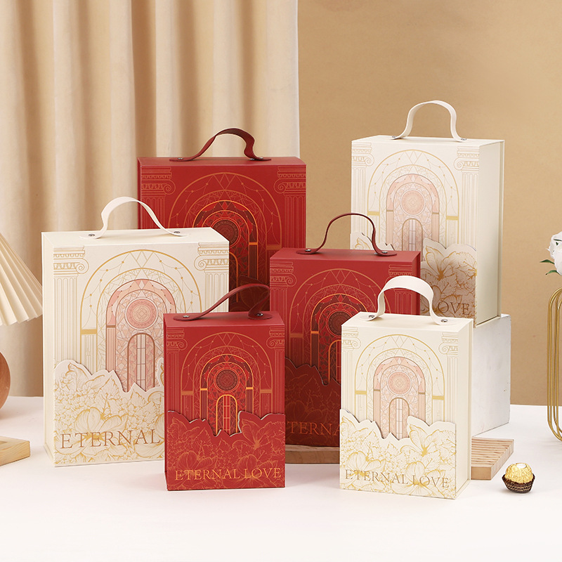 Eternal City hand gift box wedding wedding candy box hand gift box Valentine's Day gift box hand gift box
