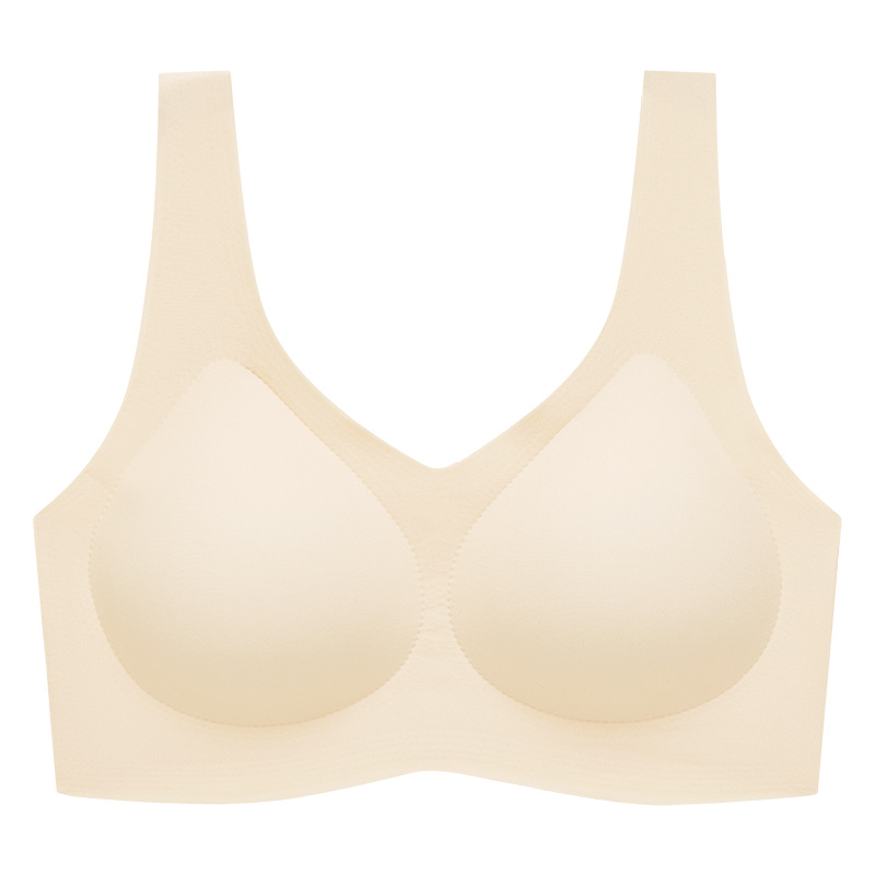 Picture of Bra Traceless Underwear Women's Full Fixed Cup Small Chest Push-up No Steel Ring Sports Beautiful Back Women's Big Chest Small Bra