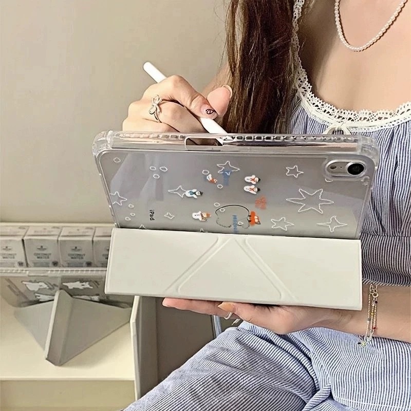 Picture of For iPad11 protective cover air7 shell transparent anti-bending pro Apple 11 inch new mini7 cartoon painting