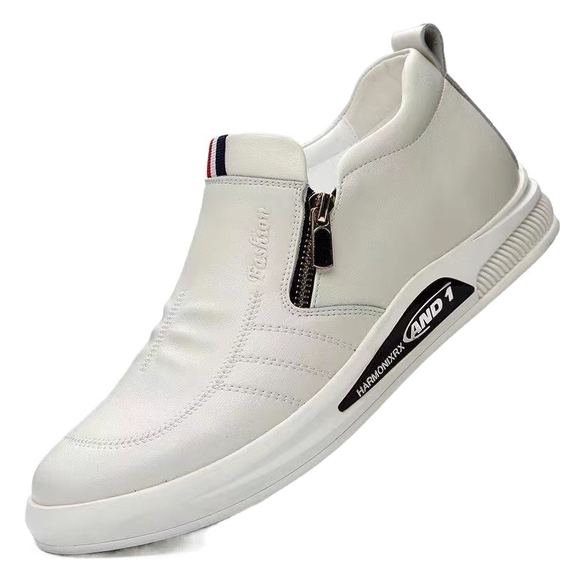 Men's leather shoes 2024 Spring Breathable trendy casual shoes fashion business formal wear men's middle-aged large size shoes casual men's shoes