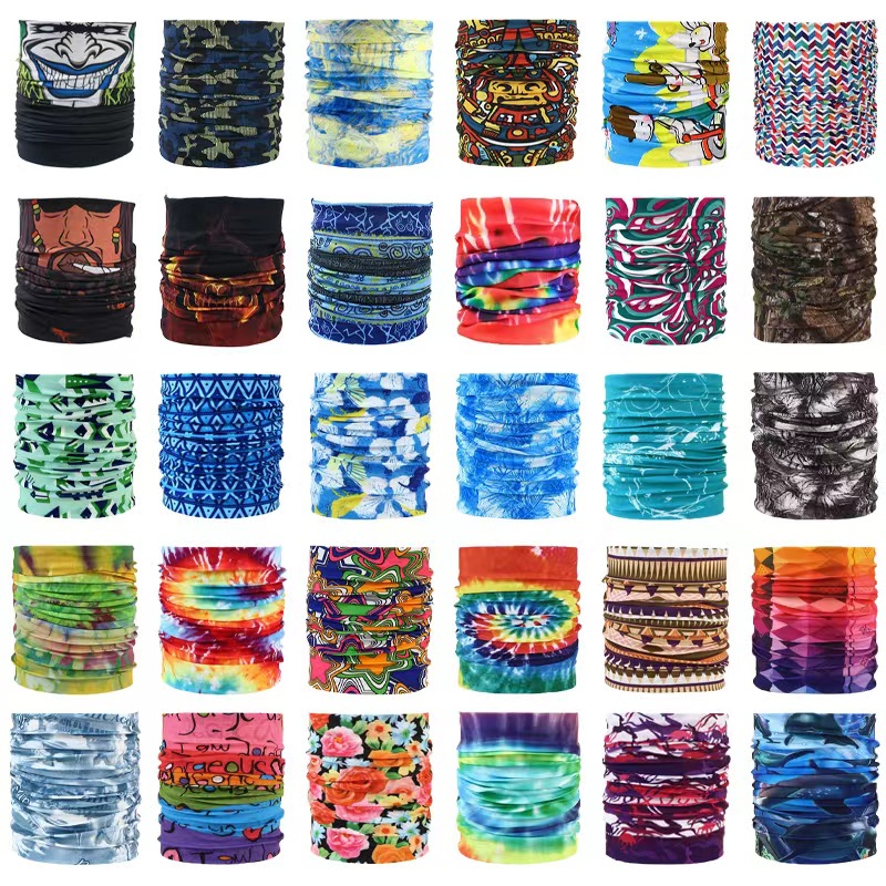 Picture of Outdoor Seamless Variety Magic Headscarf Men's and Women's Bicycle Riding Headscarf Mask Neck Set Windproof Scarf Summer Sun Protection