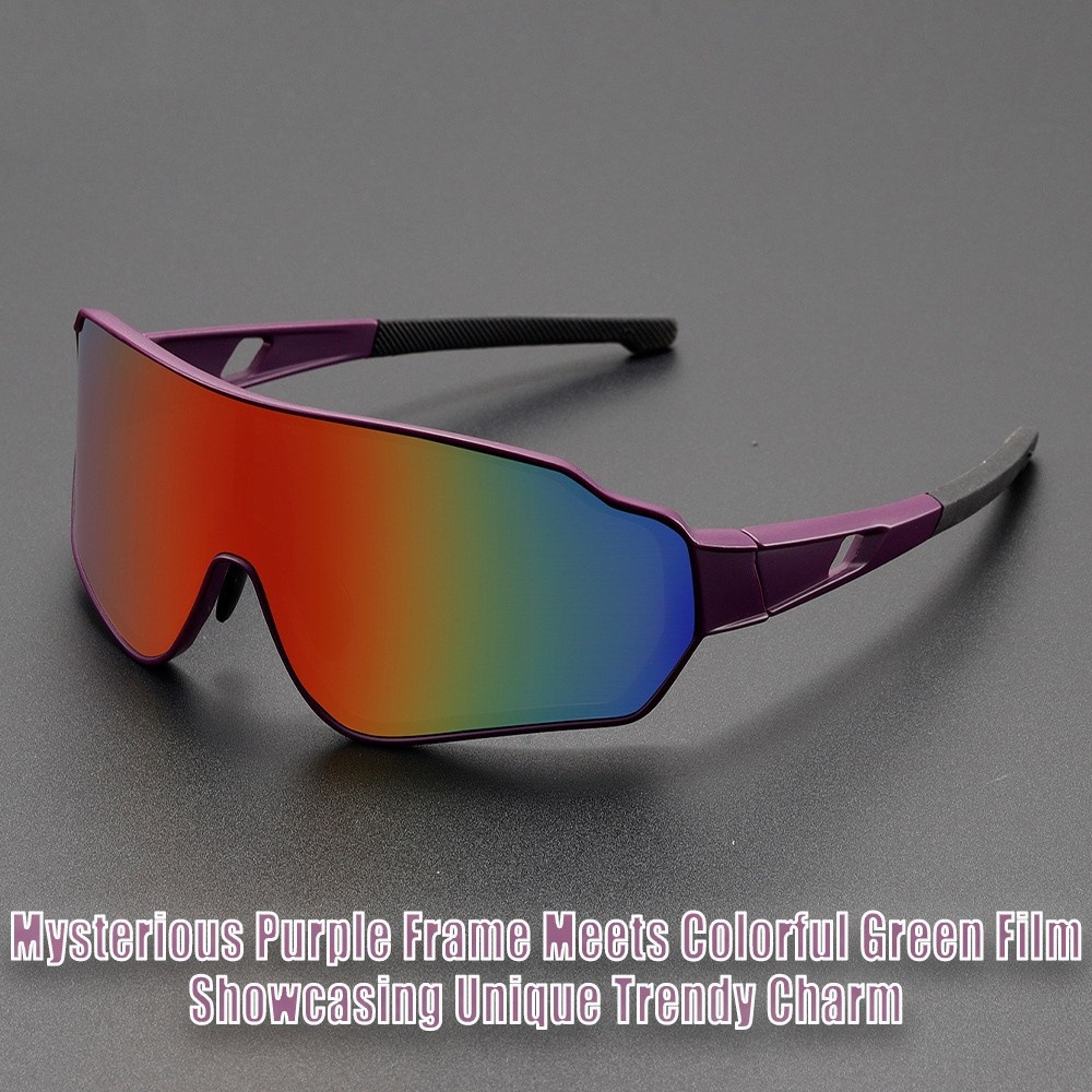 2025 New Large-Frame All-In-One Eye Protection Bicycle Cycling Glasses Outdoor Cool Running Cross-Country Wind and Sand Protection