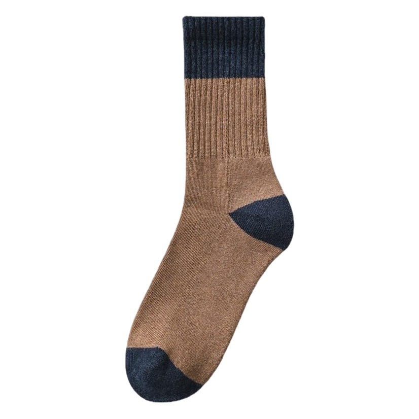 Men's Socks Men's Lengthened Sports Towel Bottom Autumn and Winter High Barrel Thickened High Waist Winter Long Barrel Loop Men's Socks