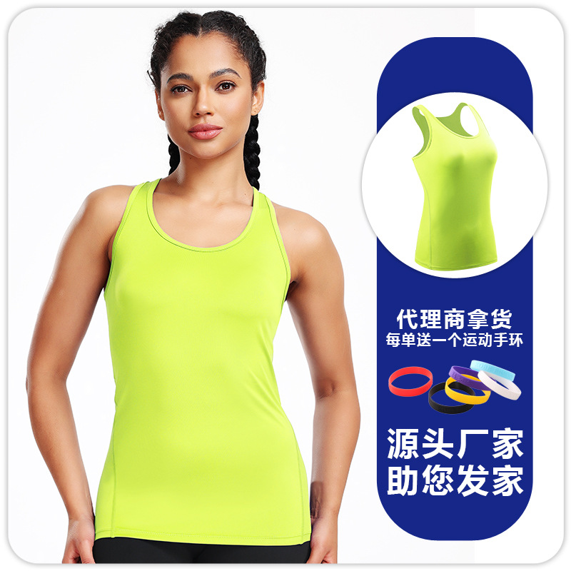 Picture of Yoga Camisole Women's Suit Inner Wearing Sports Outer Wearing I-Shapes Sleeveless Tight Base Shirt Running Top