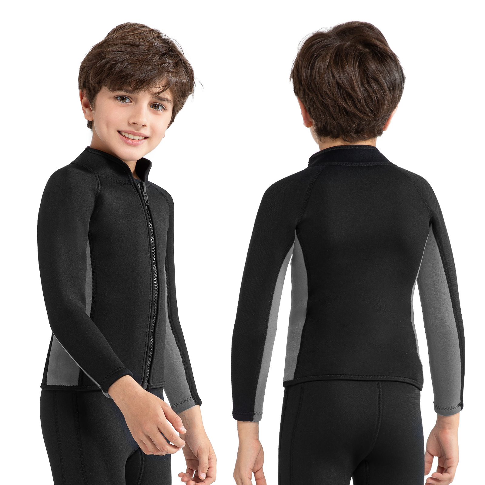 3mm Children's Two-Piece Wetsuit Jellyfish Suit for Water Sports Surfing Swimming Boating Warm and Cold-Proof Sun Protection Pants