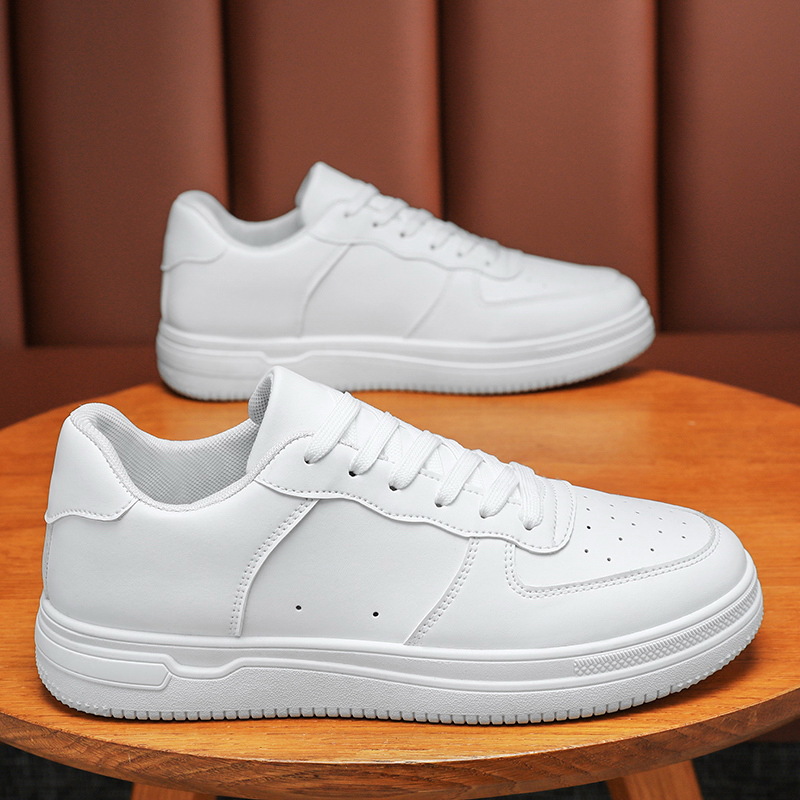 Spring Men's Shoes New breathable white shoes men's fashionable versatile thick bottom sneaker casual shoes board shoes fashion shoes