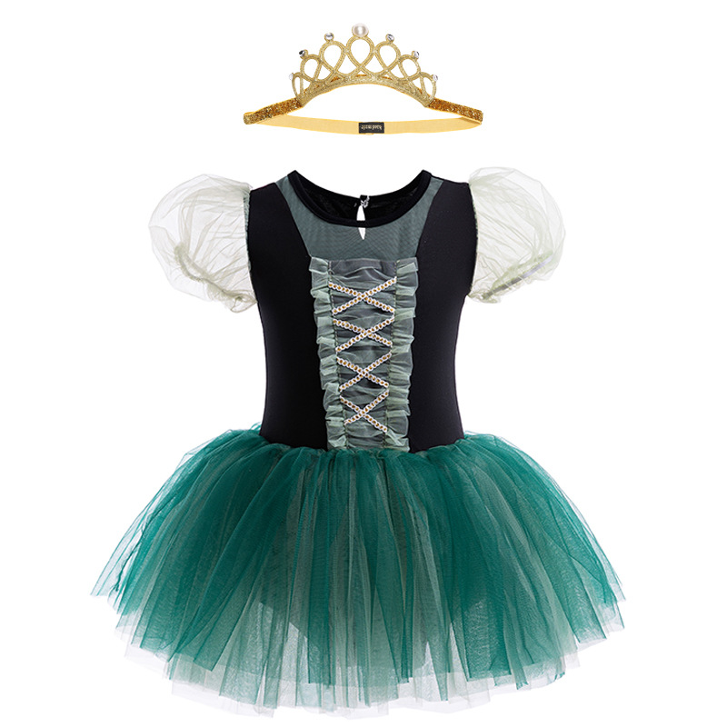 Children's dance clothes summer short sleeve gauze skirt one-piece clothes body practice clothes girls ballet clothes wholesale