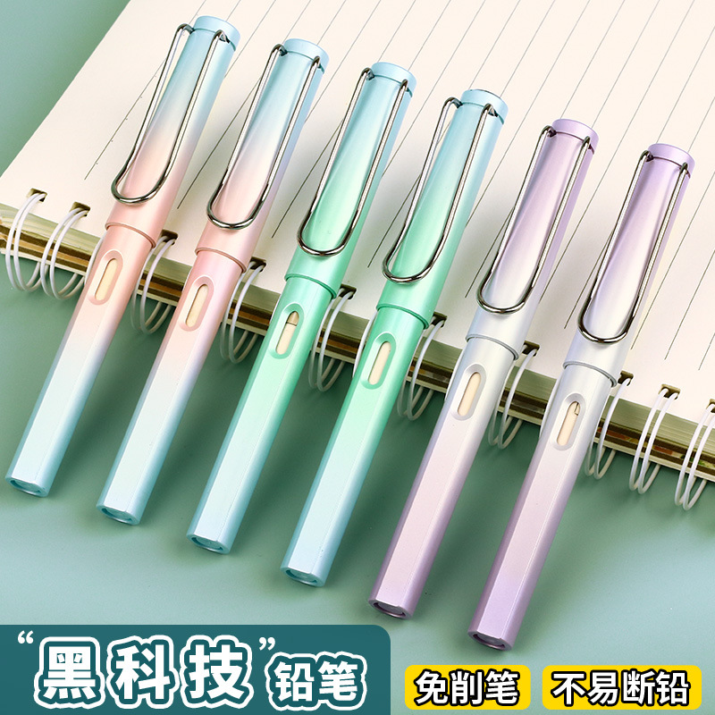 Picture of Wholesale Gradient Color Sharpening-Free Pencil, Ink-Free, Eternal Posture Pencil, Painting and Writing, Erasable and Not Easy to Break Pencil