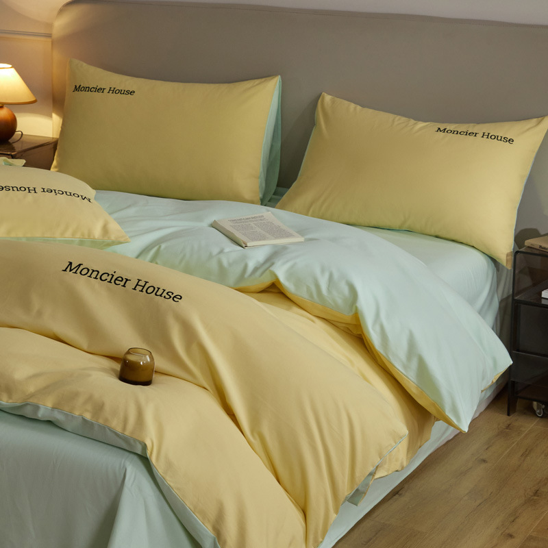 Picture of Light luxury cotton sanding four-piece set thickened high quality 100 cotton autumn and winter wholesale bed linen bedding