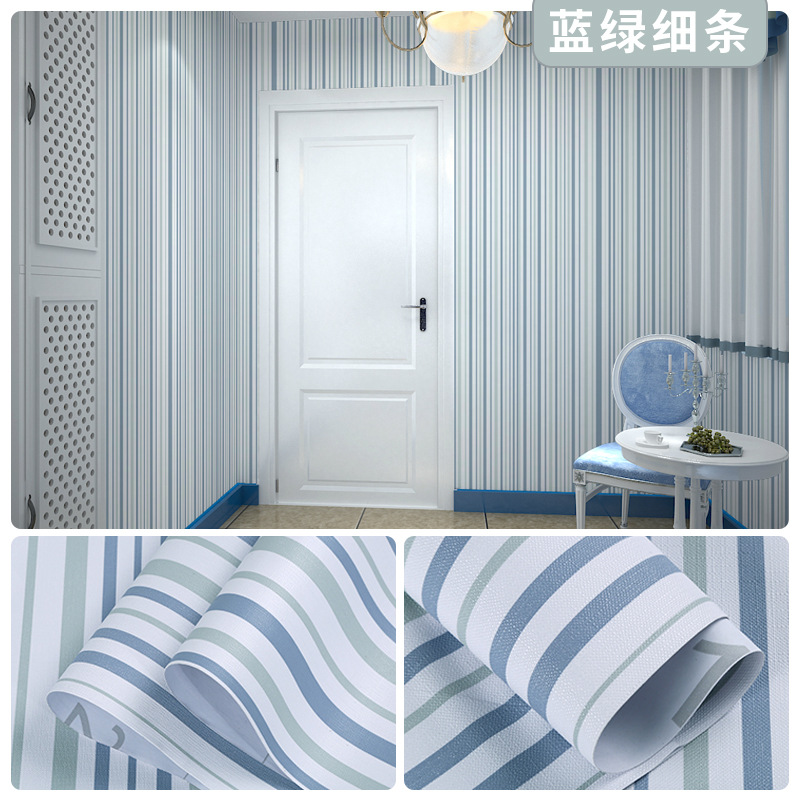 Picture of Wallpaper Self-adhesive Waterproof Moisture-proof Bedroom Background Wall Wallpaper Living Room Bedroom Dormitory Children's Room Cartoon Decorative Wall Stickers
