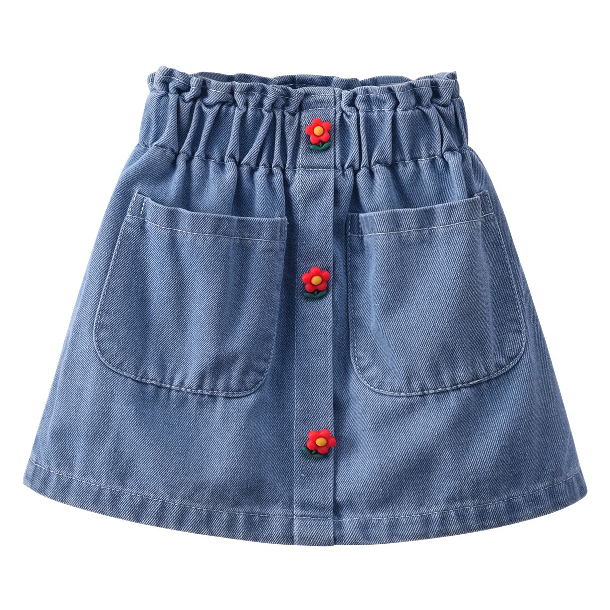 Picture of Sweetheart Daddy Girls Summer Denim Skirt 2025 Fashionable Skirt Baby Girl Korean Style Fashionable Skirt Trendy