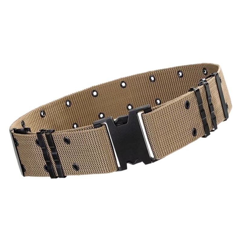 Cross-Border Outdoor Tactical Belt Buckle Military Training Outer Belt European and American Security Training Nylon Military Fan Woven Belt