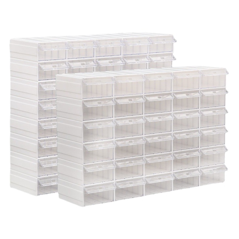 Thickened Plastic Combined Parts Box Drawer Type Electronic Component Box Screw Hardware Material Box Accessories Classification Box