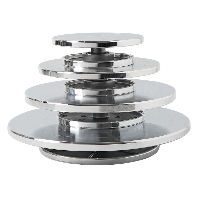 Pottery Turntable Aluminum Alloy Turntable Tools Ceramic Factory Handmade Clay Sculpture Tools Decorating Painting Manual Turntable