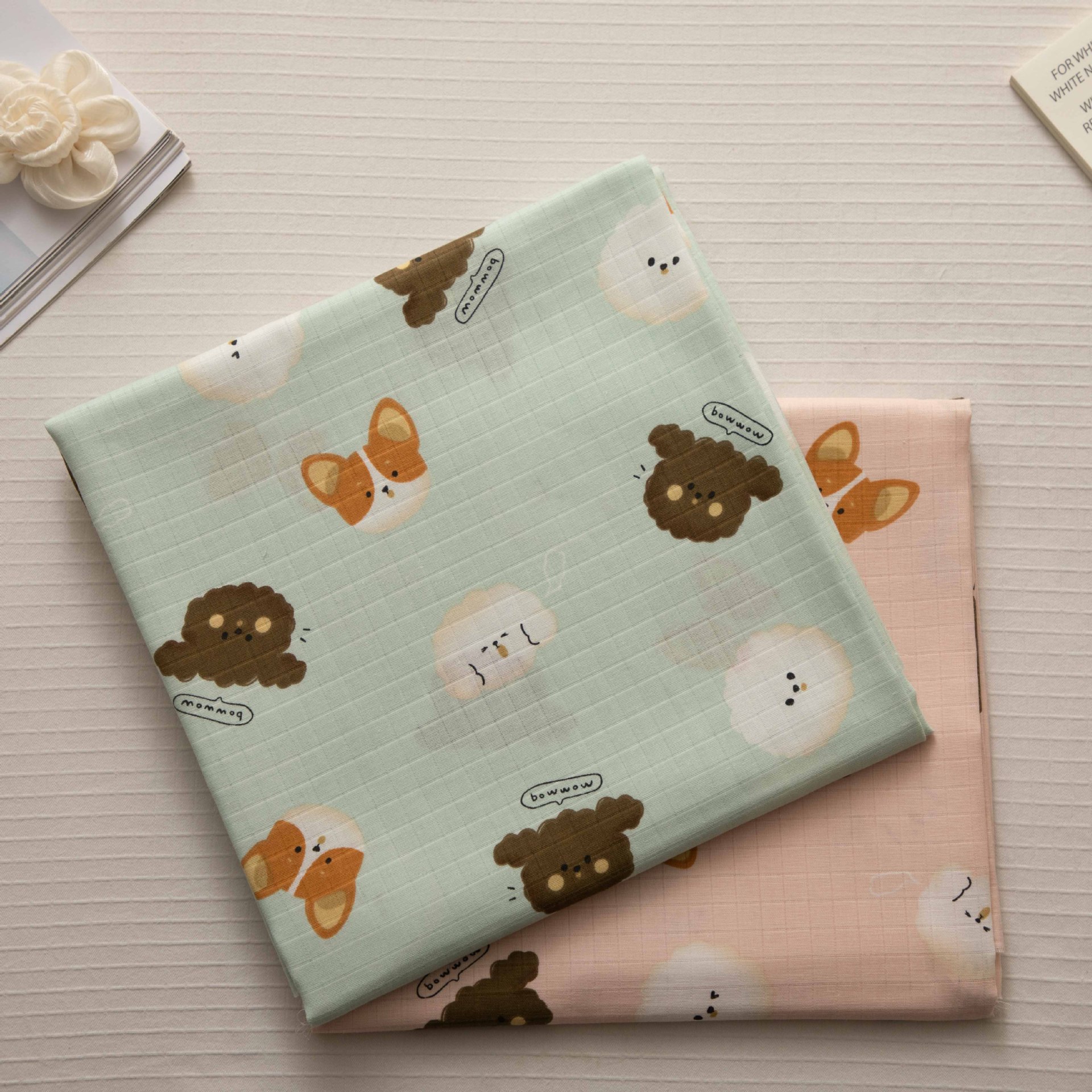 Factory Wholesale Infant and Child Type a Pre-Shrunk 110*90 Non-Fluorescent Plain Weave 40 Count Combed Muslin Double Layer Cotton Gauze