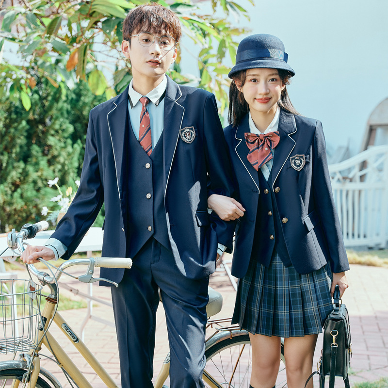 Picture of White shirt student college style female jk uniform suit suit kindergarten teacher campus uniform work clothes British style