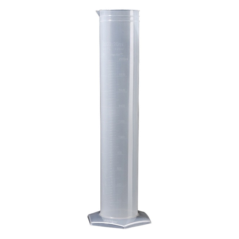 SOURCE manufacturer plastic measuring cylinder thickened PP scale measuring cylinder measuring cup white line measuring cylinder acid and alkali resistant scale clear