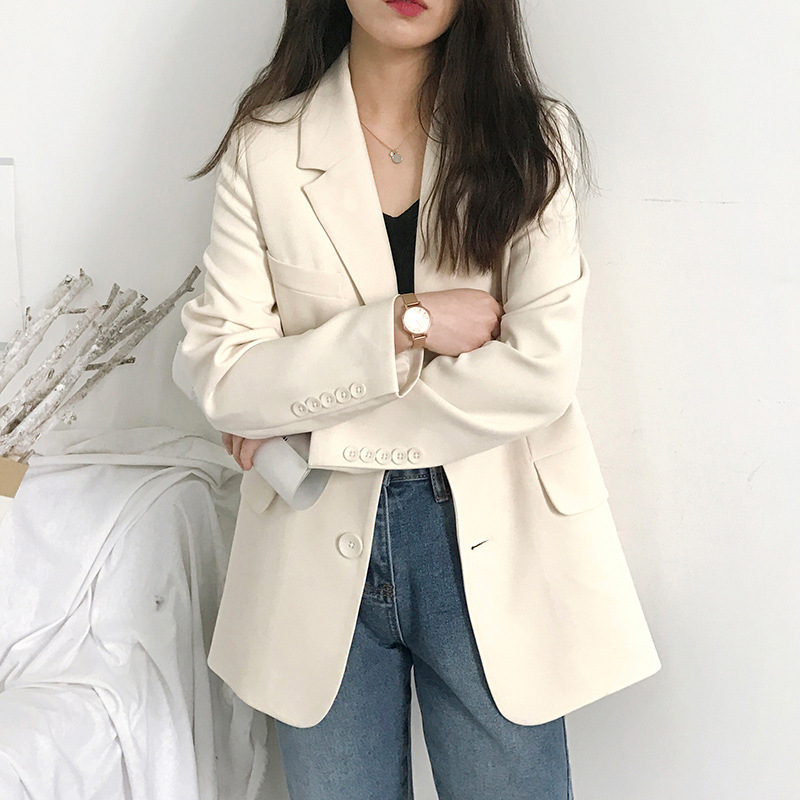 Foreign Trade Small Suit Jacket Women's New Korean Style Spring and Autumn Casual Loose Internet Popular Autumn Suit Jacket British Fashion