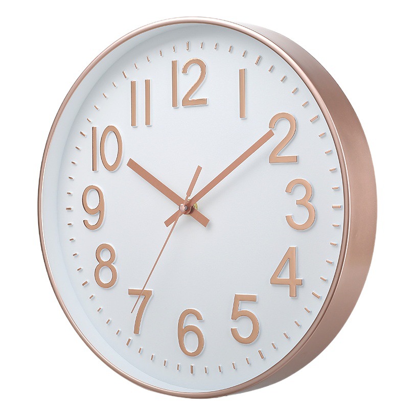 [12 inch 30cm] mute wall clock creative fashion home living room stereo digital simple watch wholesale