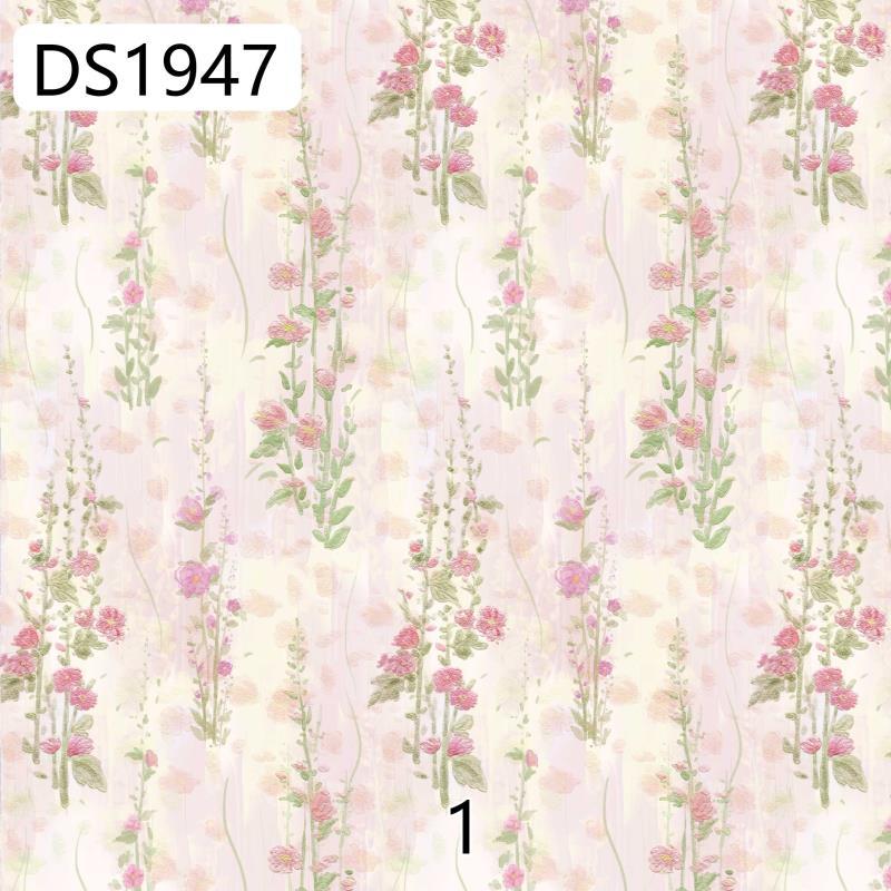 Small fresh garden flowers 40 cotton digital printed cotton children's clothing bag dress printed fabric