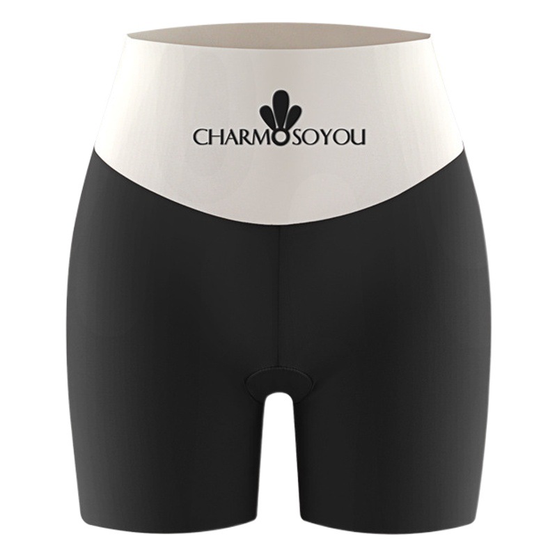 Ice Silk Seamless Safety Pants Women's Anti-walking Non-curling Summer Thin High Elastic Leggings Insurance Pants Boxer Panties