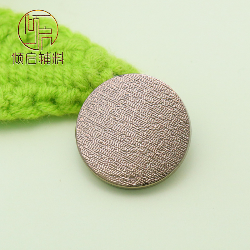 Fashion style personalized metal button suit coat hand-stitched button knitted cardigan sweater versatile exquisite buckle