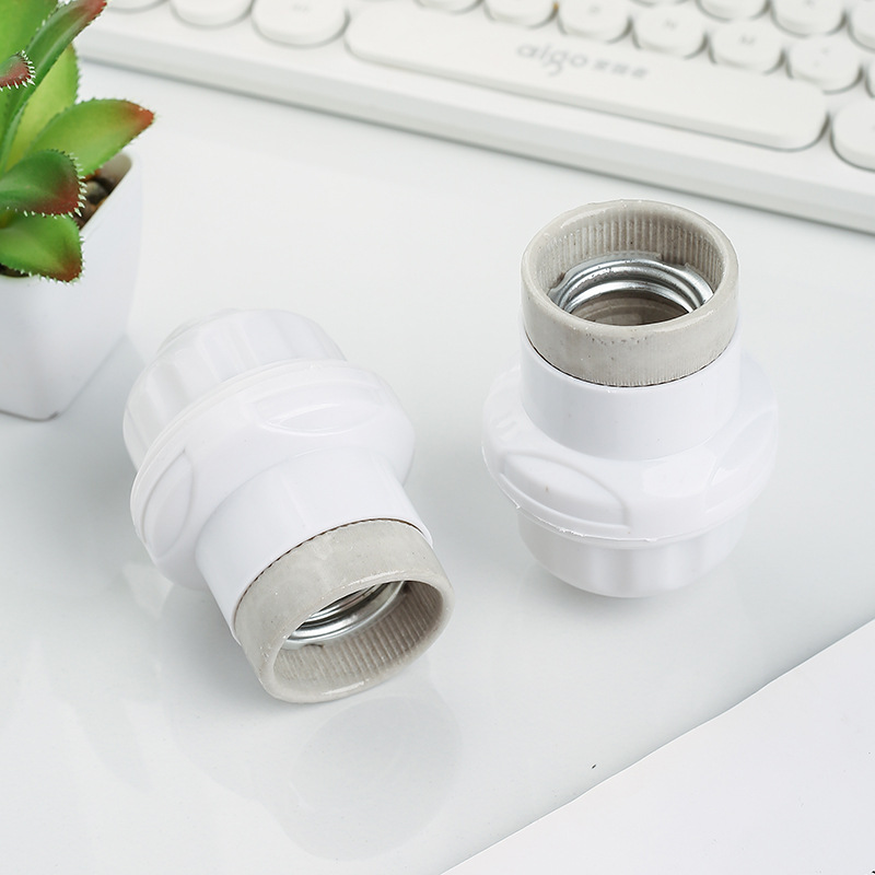 A box of 20 spiral lamp holder hanging lamp holder easy to install lamp holder E27 dollar store cotton Lake wholesale