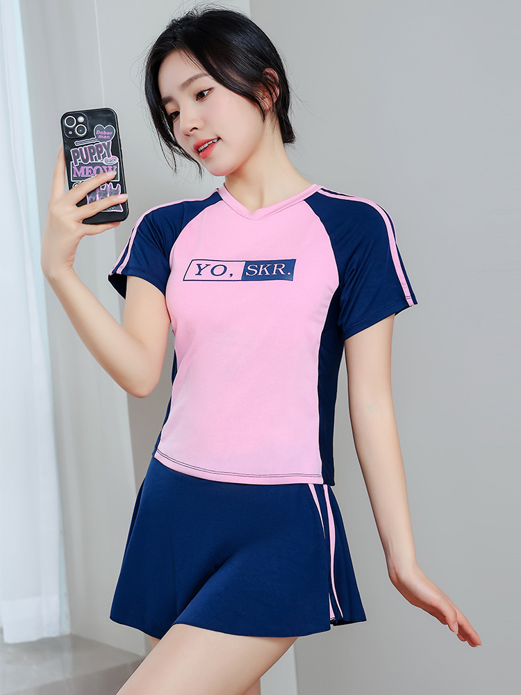 Picture of Quick-Dry Swimsuit Girls' one-piece teen swimsuit girly swimsuit female student new professional training swimsuit sport