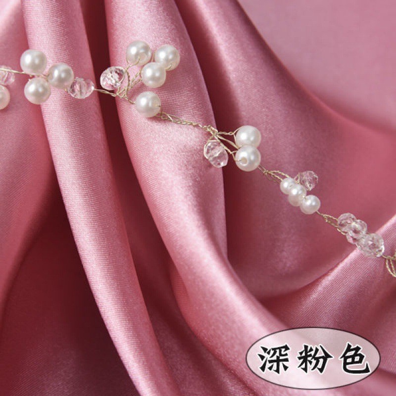 Picture of Satin Fabric Silk Lining Fabric Color Red Cloth Encryption Thickened Hanfu Dress Decorative Lining Silk Lining Summer