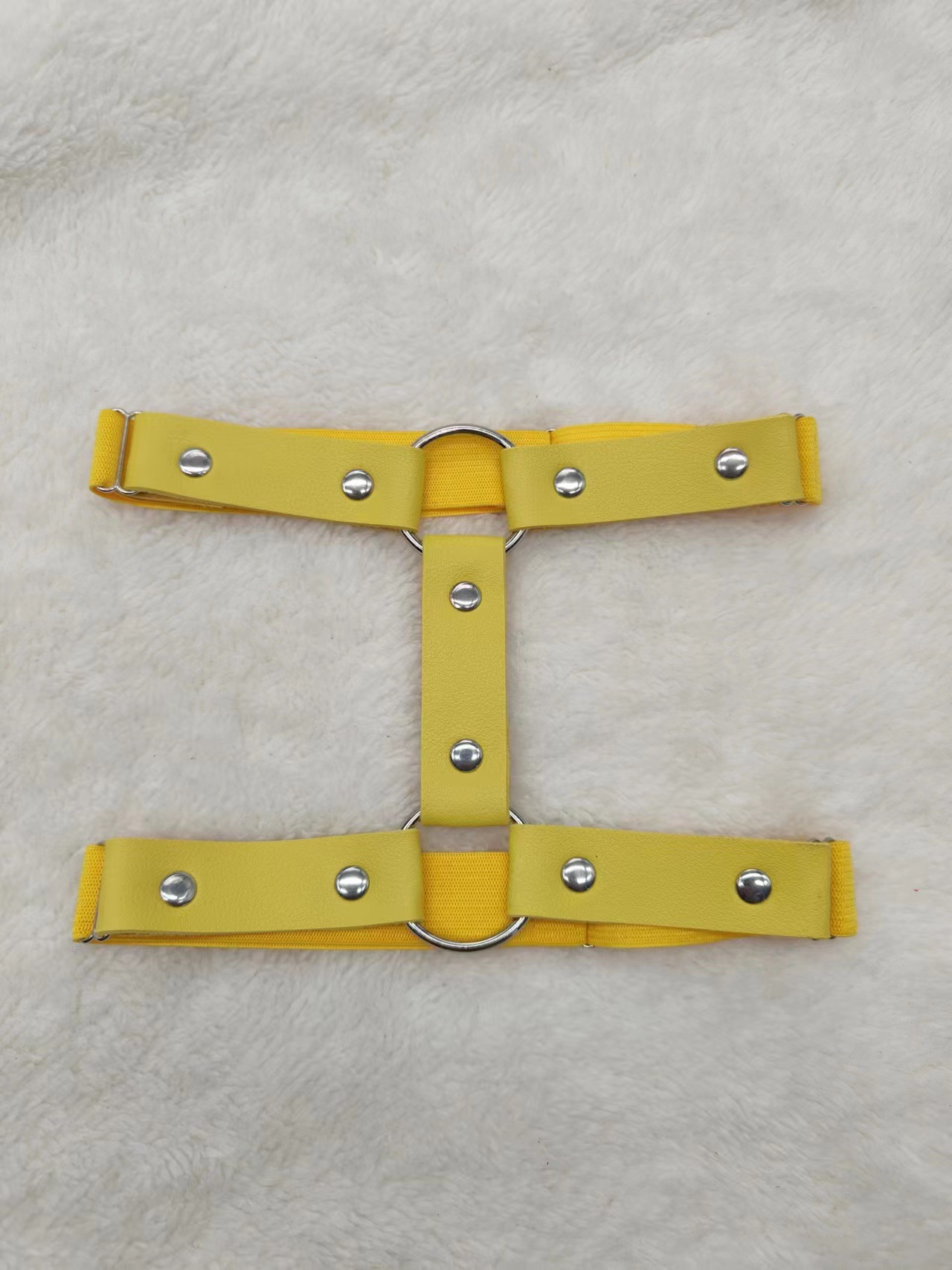 Picture of Punk Hard Girl Leather Ring Leg Ring Internet Celebrant Street Photoshoot Sexy Double Layer Strap Big Leg Ring Garter Belt TD-036
