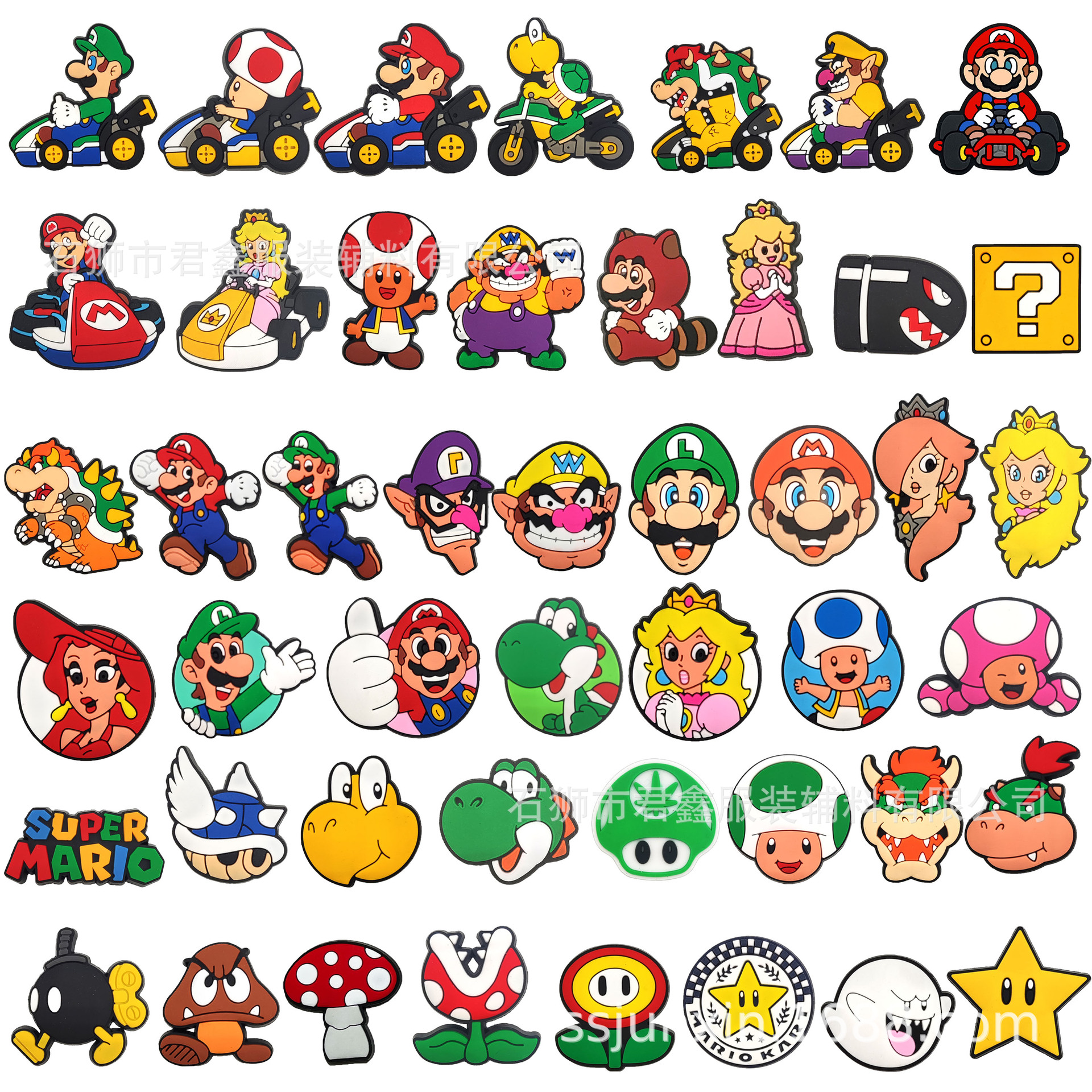 Super Mary Mario Shoe Flower Adventure Game Amazon Combo Set Princess Dinosaur Hole Shoe Buckle