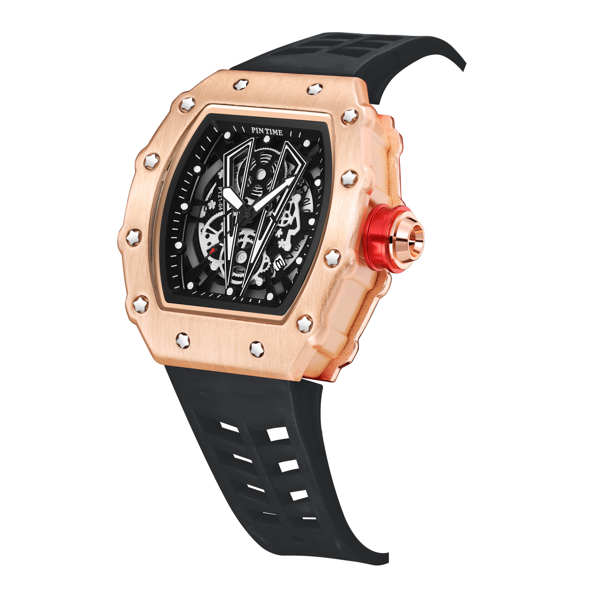 Picture of Pintime Watch Mechanical Style Men's Watch Quartz Richard Barrel-Shaped Niche Men's Watch Drop Shipping Watch